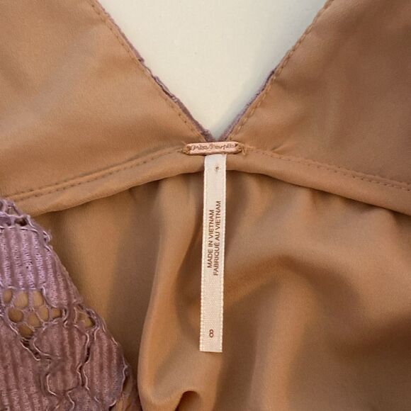 Free People Dangerous Love Lace Mini Dress Size 8 - Picture 11 of 15